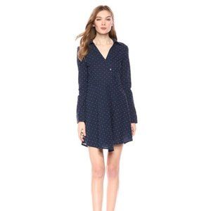 BCBGeneration Women's Blue Long Sleeve Shirt Dress
